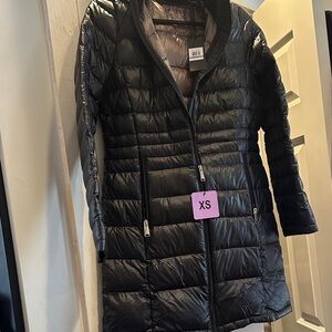 NWT Andrew Marc Black Down Puffer Coat XS